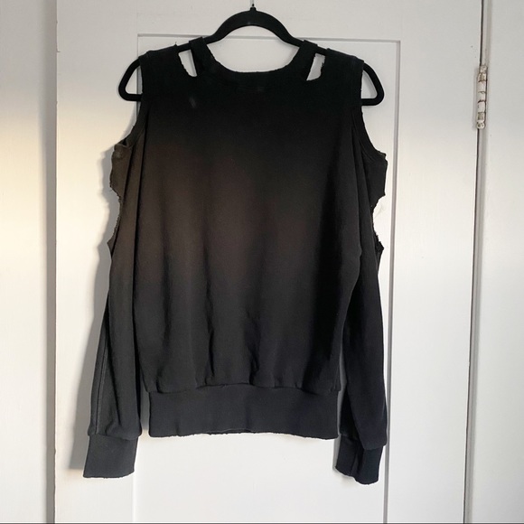 n: Philanthropy Black Cut-Out Sweatshirt - Picture 7 of 8